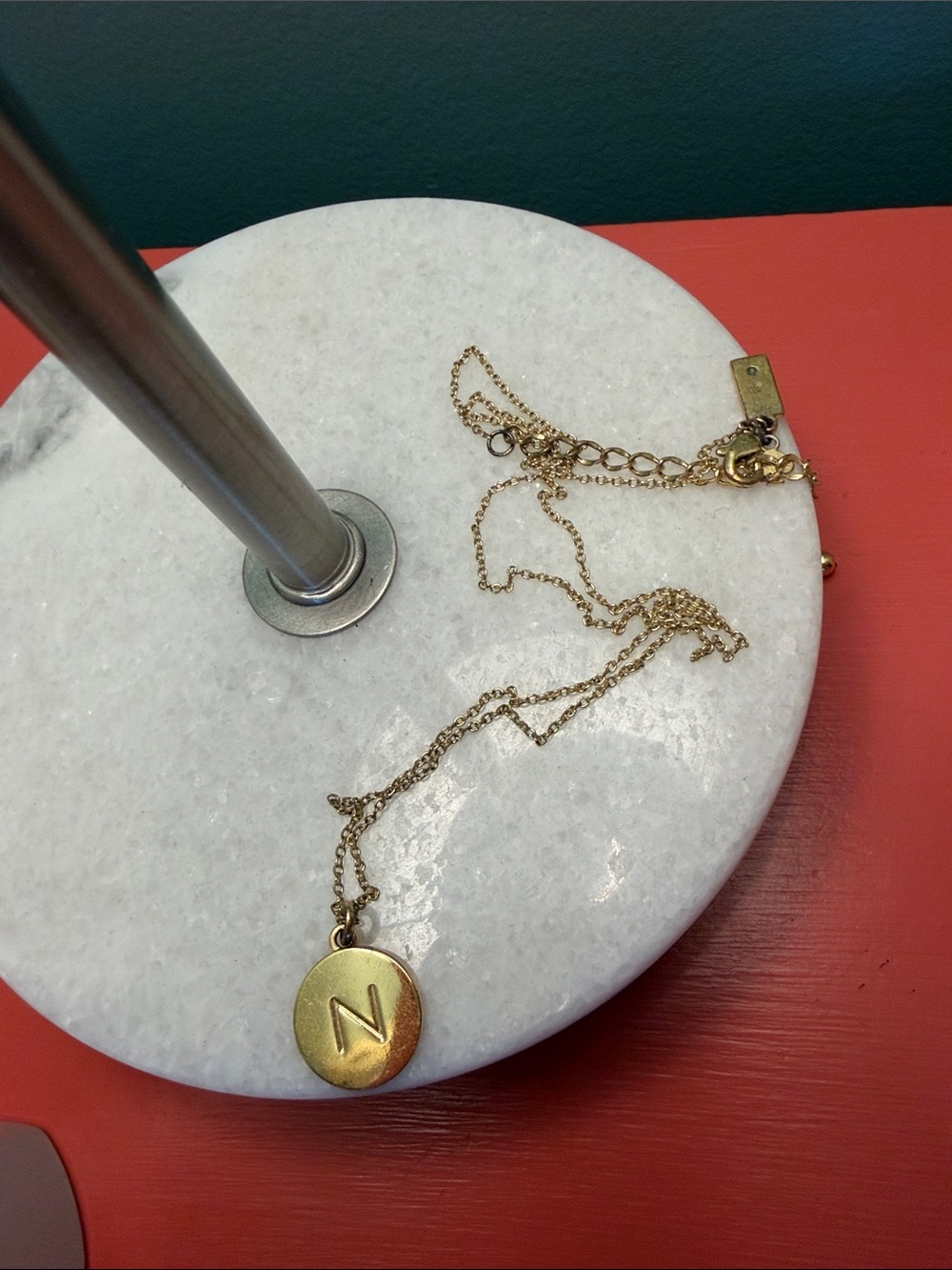 Kate Spade Gold Initial 'N' Pendant Necklace - Elegant Women's Jewelry